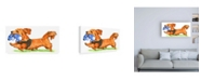 Trademark Global Wendy Edelson Dachshund Dog Canvas Art - 19.5" x 26"